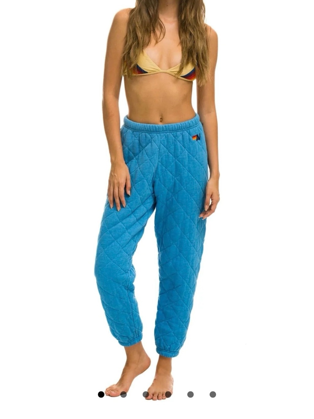 Aviator nation Quilted ocean Joggers small brand new
